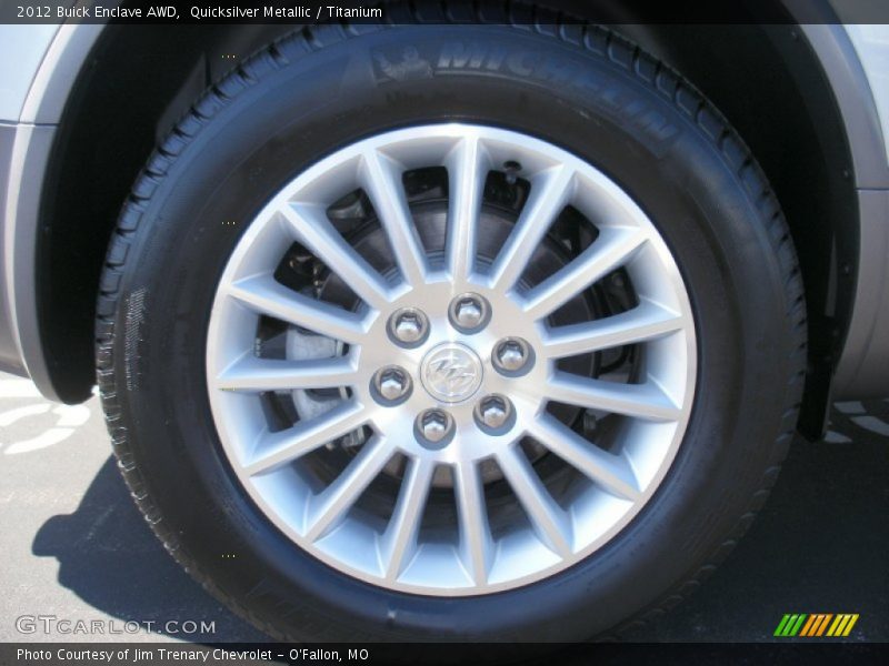 Quicksilver Metallic / Titanium 2012 Buick Enclave AWD