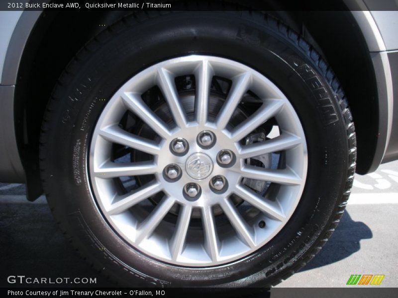 Quicksilver Metallic / Titanium 2012 Buick Enclave AWD