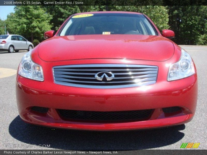 Garnet Ember Red / Stone 2008 Infiniti G 35 Sedan