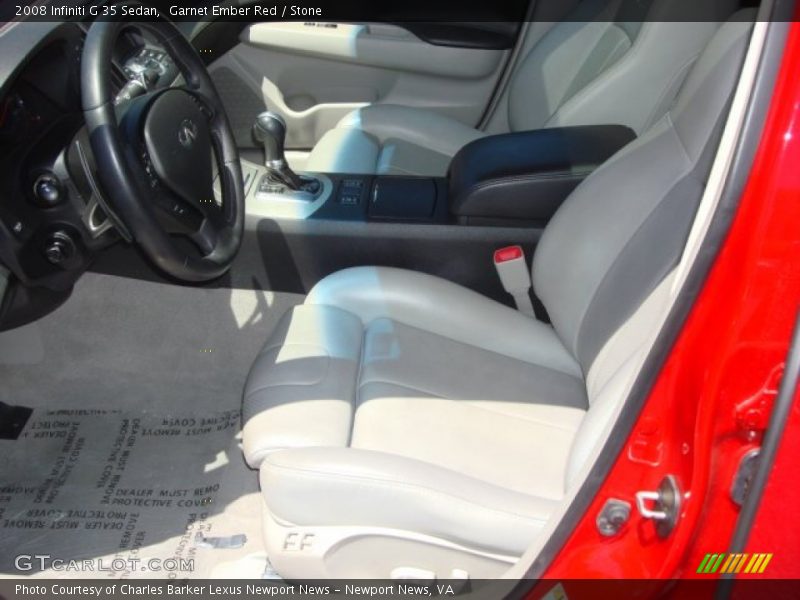 Garnet Ember Red / Stone 2008 Infiniti G 35 Sedan