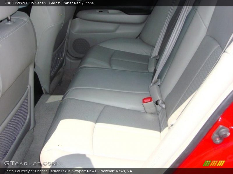 Garnet Ember Red / Stone 2008 Infiniti G 35 Sedan