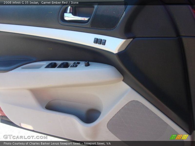 Garnet Ember Red / Stone 2008 Infiniti G 35 Sedan