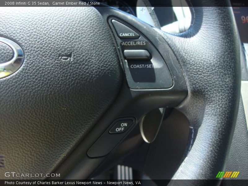 Garnet Ember Red / Stone 2008 Infiniti G 35 Sedan