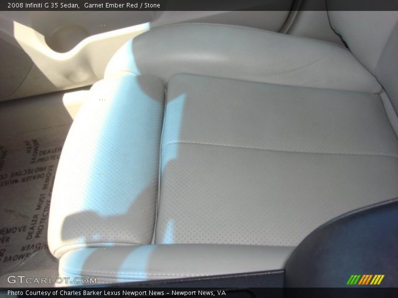 Garnet Ember Red / Stone 2008 Infiniti G 35 Sedan