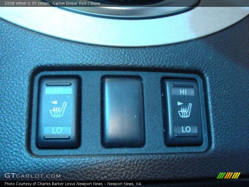 Garnet Ember Red / Stone 2008 Infiniti G 35 Sedan