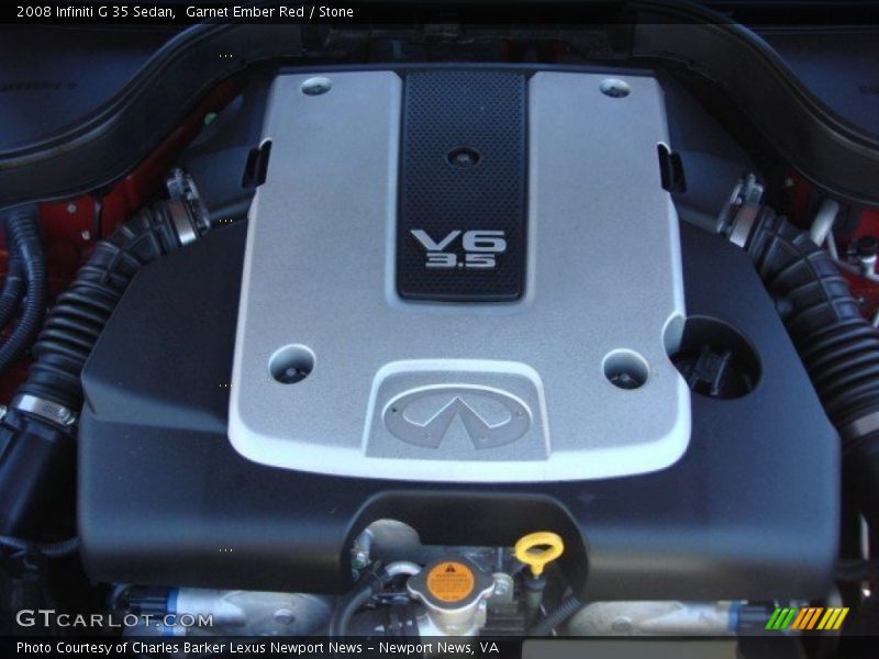 Garnet Ember Red / Stone 2008 Infiniti G 35 Sedan