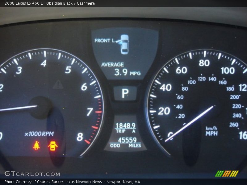 Obsidian Black / Cashmere 2008 Lexus LS 460 L