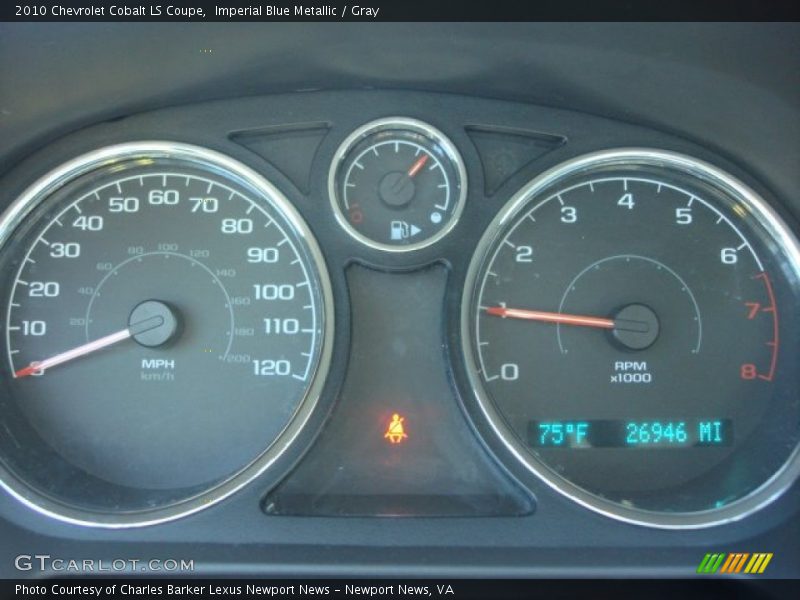 Imperial Blue Metallic / Gray 2010 Chevrolet Cobalt LS Coupe