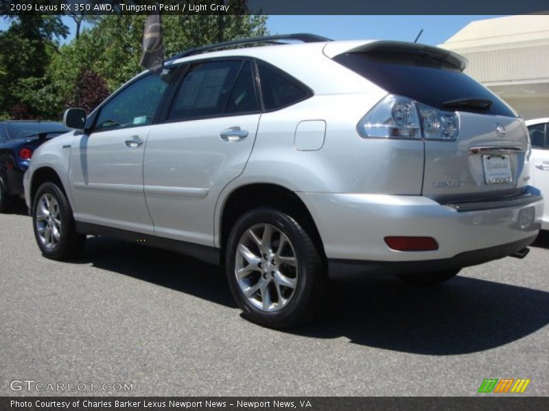 Tungsten Pearl / Light Gray 2009 Lexus RX 350 AWD