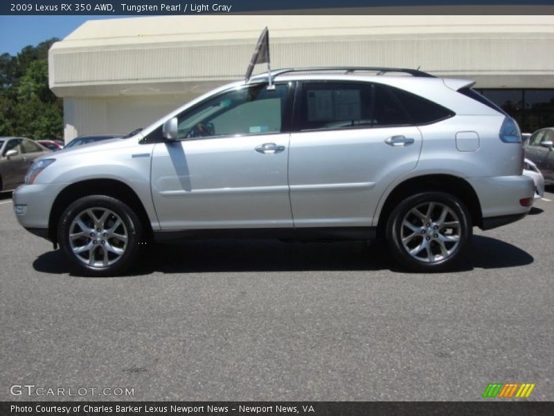Tungsten Pearl / Light Gray 2009 Lexus RX 350 AWD