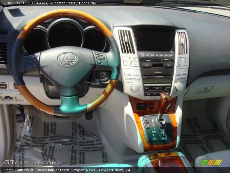 Tungsten Pearl / Light Gray 2009 Lexus RX 350 AWD