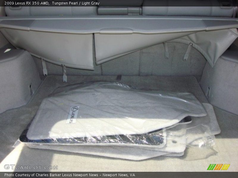 Tungsten Pearl / Light Gray 2009 Lexus RX 350 AWD