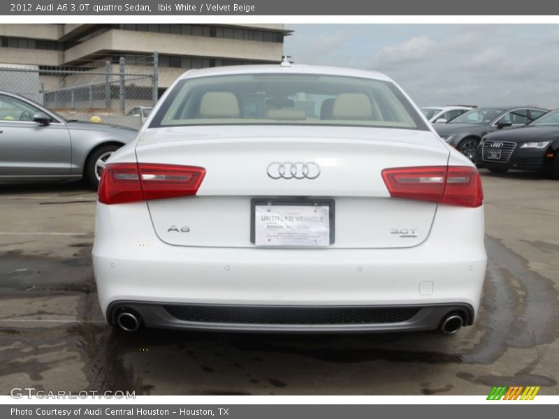 Ibis White / Velvet Beige 2012 Audi A6 3.0T quattro Sedan