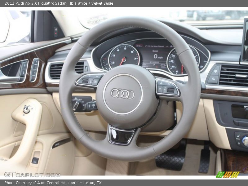 Ibis White / Velvet Beige 2012 Audi A6 3.0T quattro Sedan