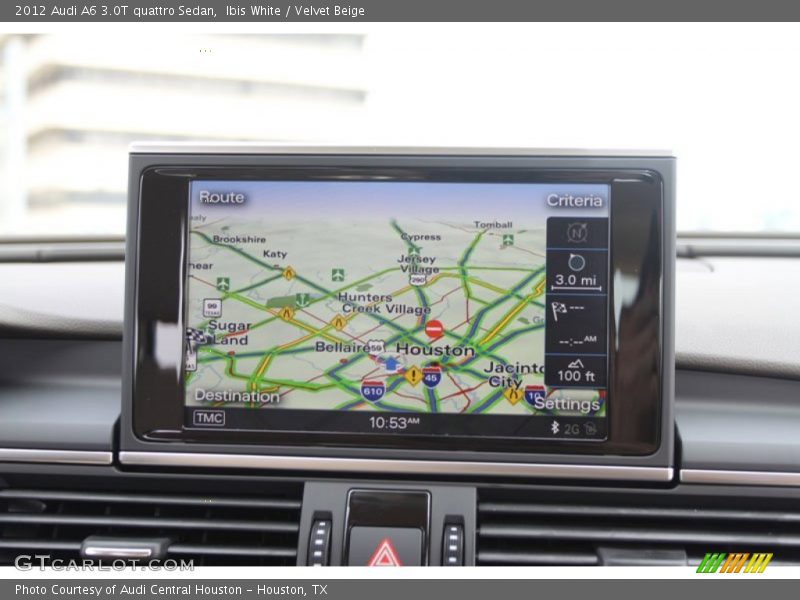 Ibis White / Velvet Beige 2012 Audi A6 3.0T quattro Sedan