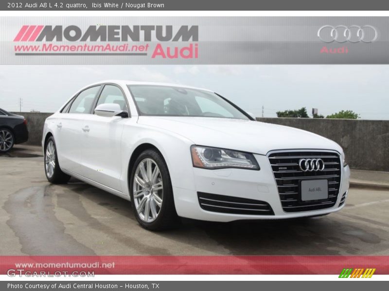 Ibis White / Nougat Brown 2012 Audi A8 L 4.2 quattro