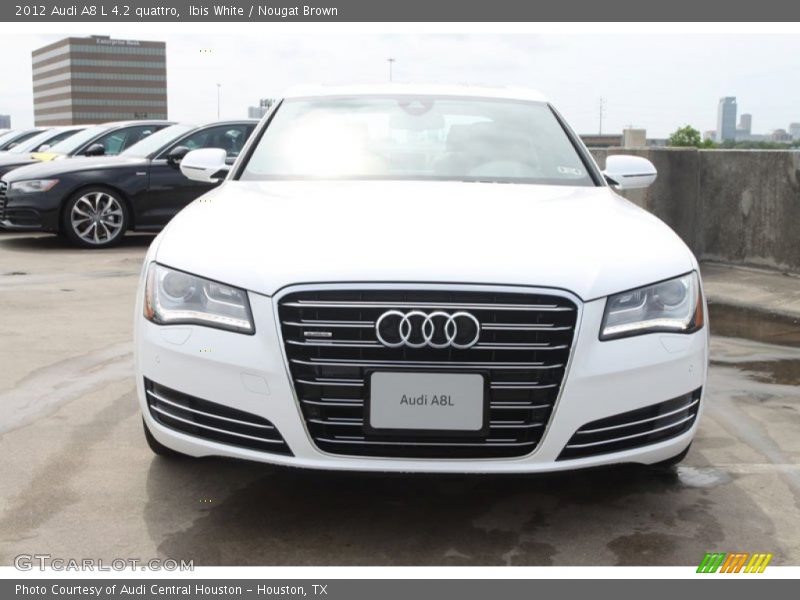 Ibis White / Nougat Brown 2012 Audi A8 L 4.2 quattro