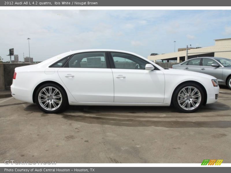 Ibis White / Nougat Brown 2012 Audi A8 L 4.2 quattro