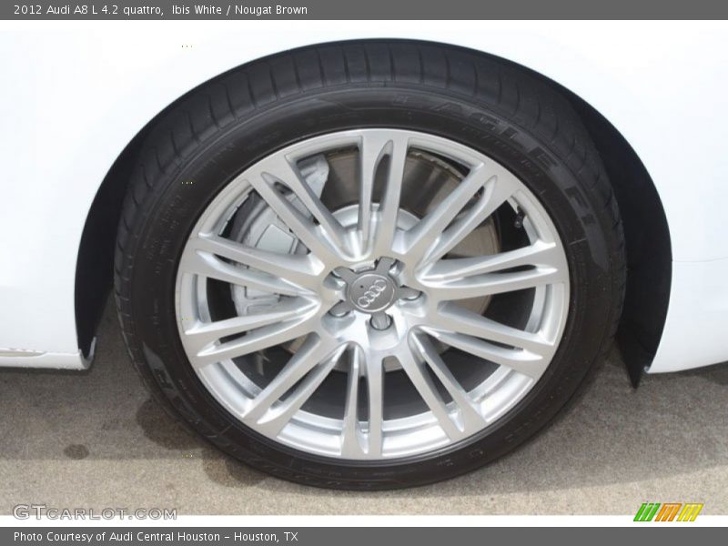 Ibis White / Nougat Brown 2012 Audi A8 L 4.2 quattro