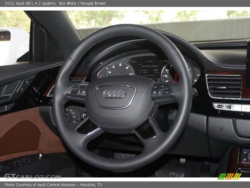 Ibis White / Nougat Brown 2012 Audi A8 L 4.2 quattro