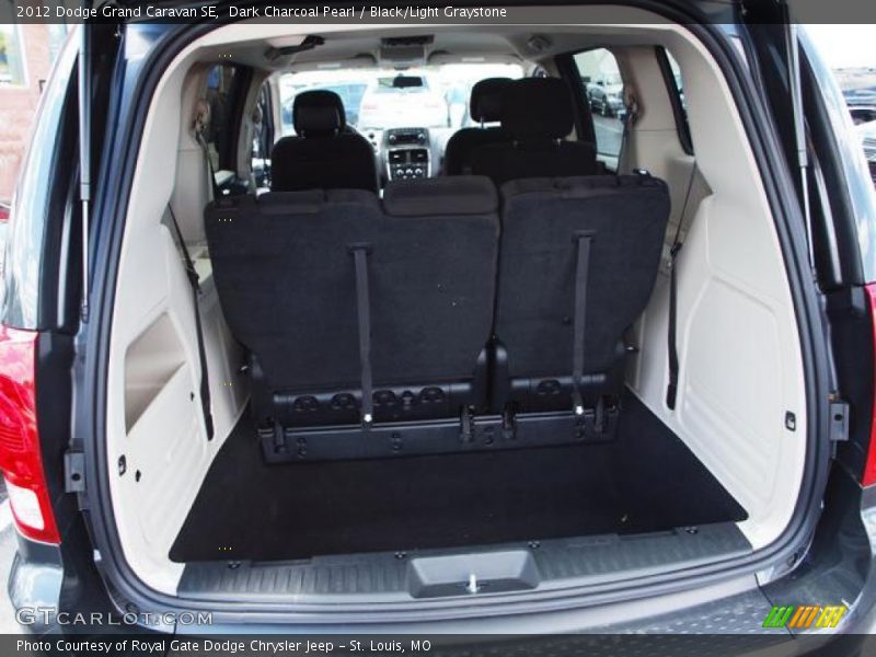 Dark Charcoal Pearl / Black/Light Graystone 2012 Dodge Grand Caravan SE