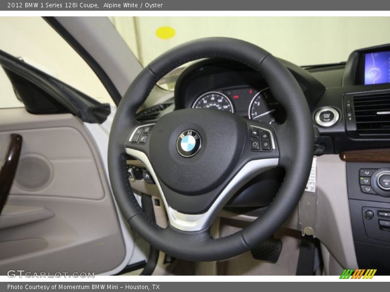 Alpine White / Oyster 2012 BMW 1 Series 128i Coupe