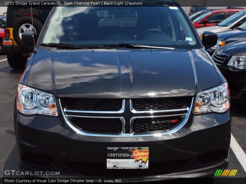 Dark Charcoal Pearl / Black/Light Graystone 2012 Dodge Grand Caravan SE