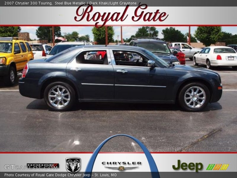 Steel Blue Metallic / Dark Khaki/Light Graystone 2007 Chrysler 300 Touring