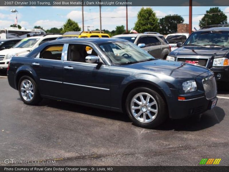 Steel Blue Metallic / Dark Khaki/Light Graystone 2007 Chrysler 300 Touring