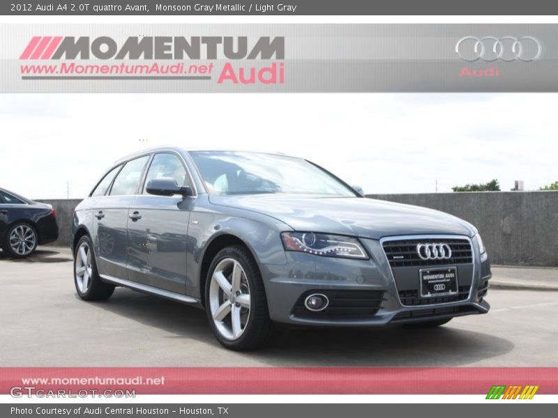 Monsoon Gray Metallic / Light Gray 2012 Audi A4 2.0T quattro Avant