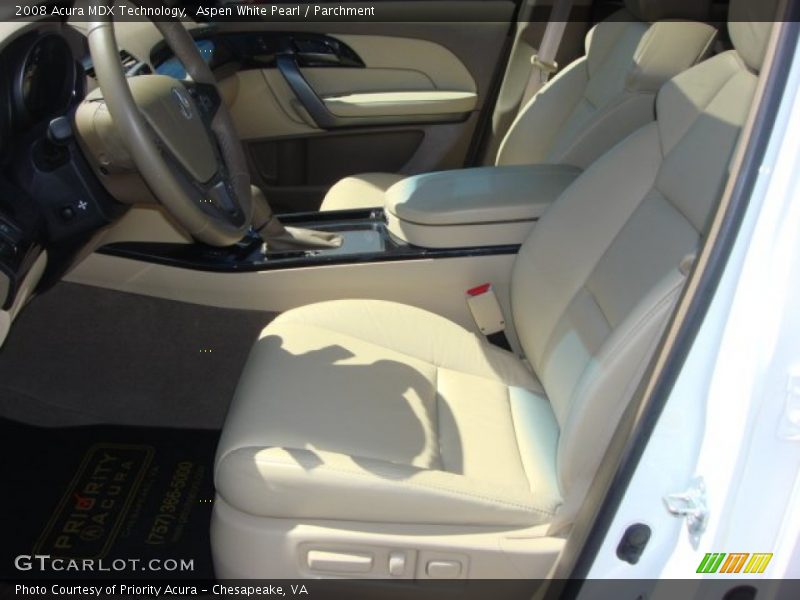 Aspen White Pearl / Parchment 2008 Acura MDX Technology