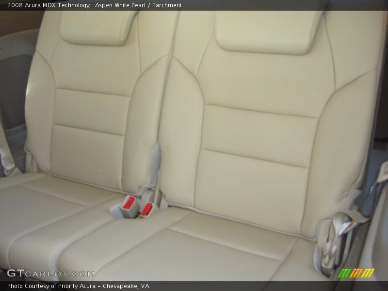 Aspen White Pearl / Parchment 2008 Acura MDX Technology