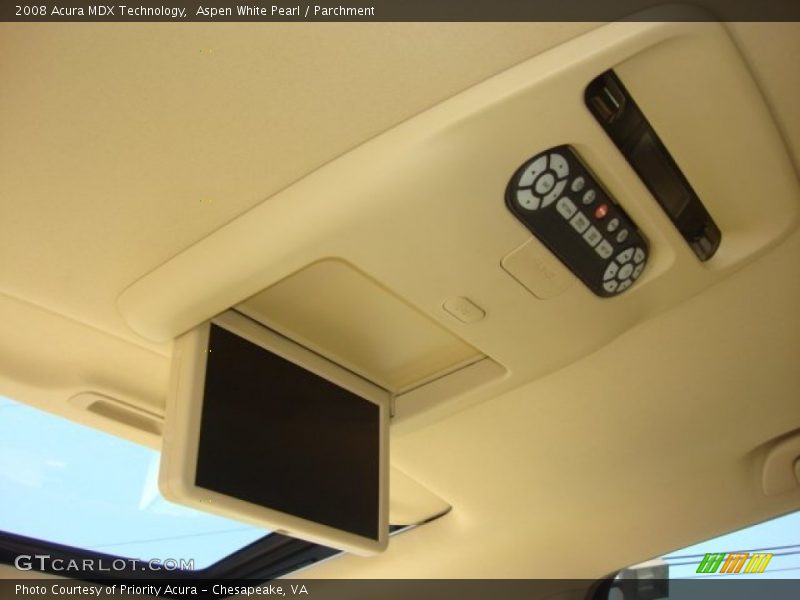 Aspen White Pearl / Parchment 2008 Acura MDX Technology