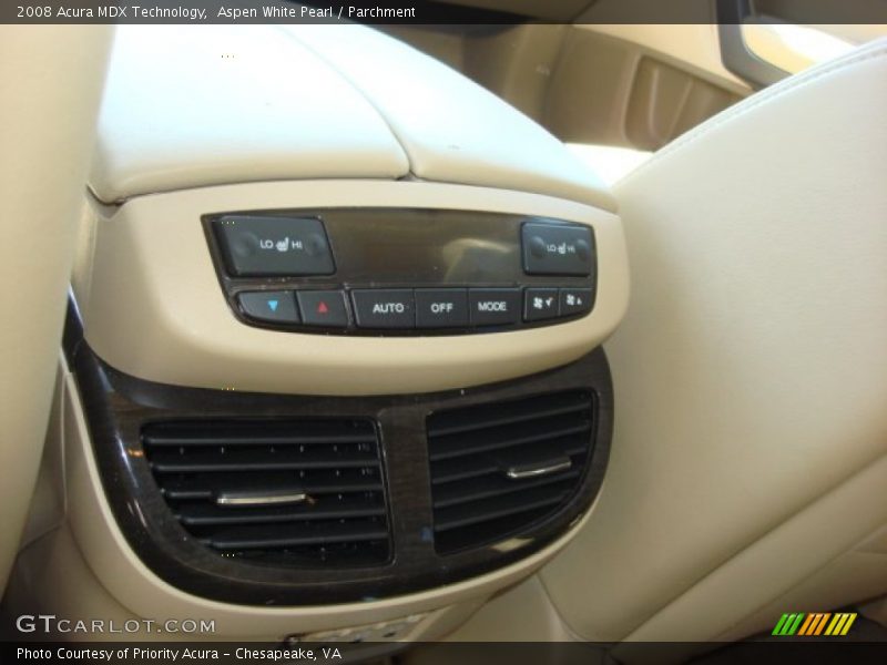 Aspen White Pearl / Parchment 2008 Acura MDX Technology