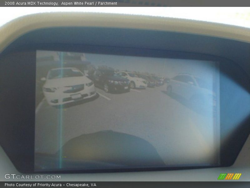 Aspen White Pearl / Parchment 2008 Acura MDX Technology