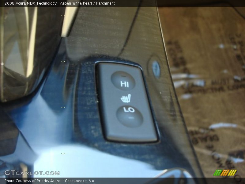 Aspen White Pearl / Parchment 2008 Acura MDX Technology