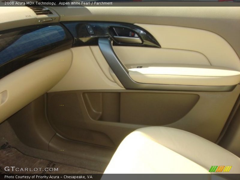 Aspen White Pearl / Parchment 2008 Acura MDX Technology