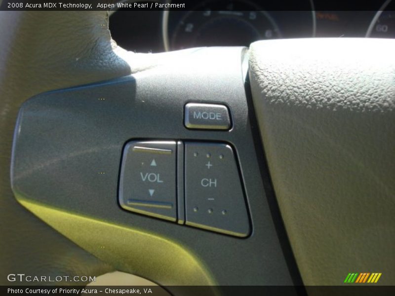 Aspen White Pearl / Parchment 2008 Acura MDX Technology
