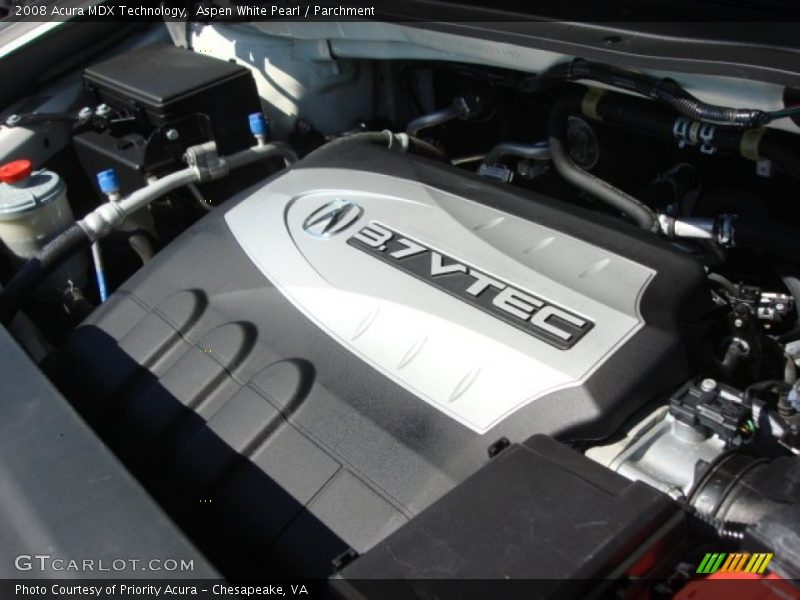 Aspen White Pearl / Parchment 2008 Acura MDX Technology