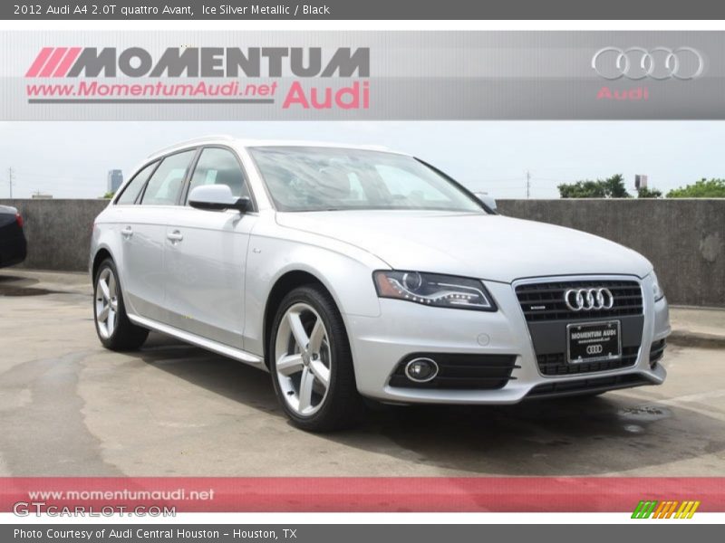 Ice Silver Metallic / Black 2012 Audi A4 2.0T quattro Avant