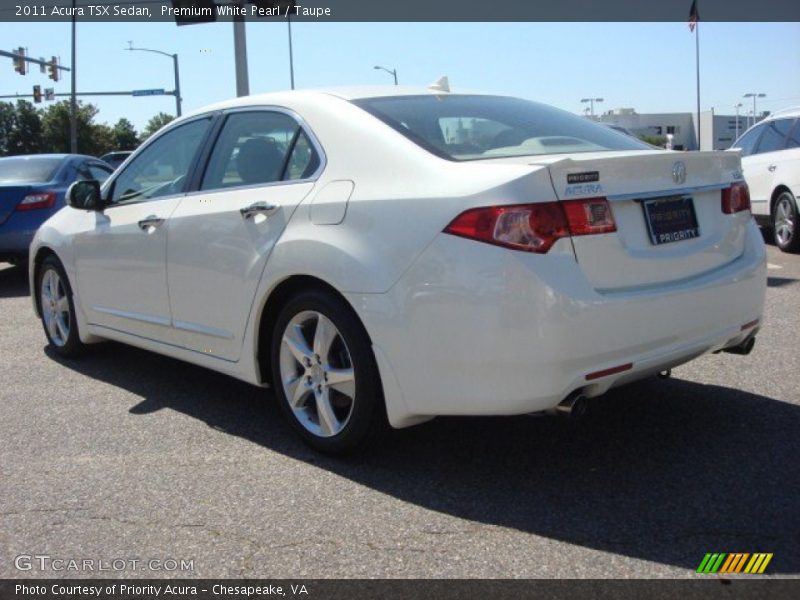 Premium White Pearl / Taupe 2011 Acura TSX Sedan