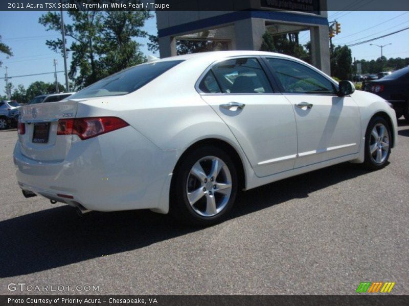Premium White Pearl / Taupe 2011 Acura TSX Sedan