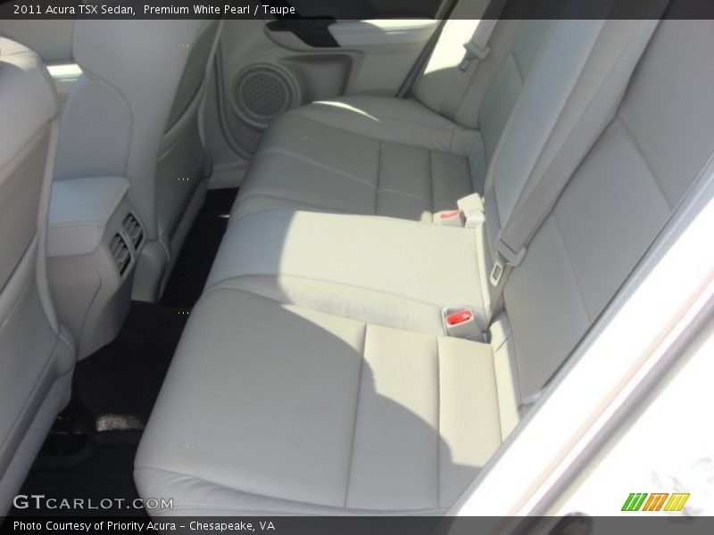 Premium White Pearl / Taupe 2011 Acura TSX Sedan