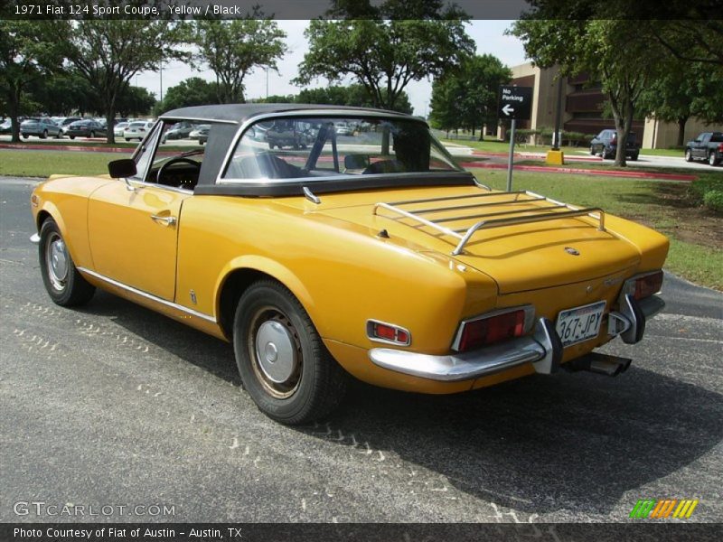 Yellow / Black 1971 Fiat 124 Sport Coupe