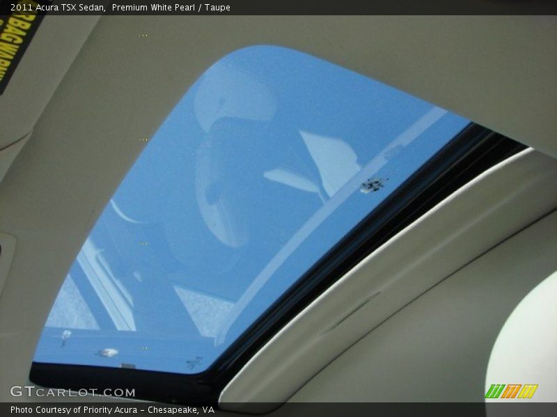 Premium White Pearl / Taupe 2011 Acura TSX Sedan