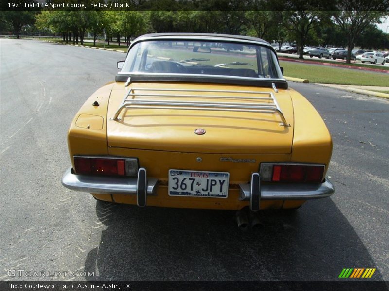 Yellow / Black 1971 Fiat 124 Sport Coupe