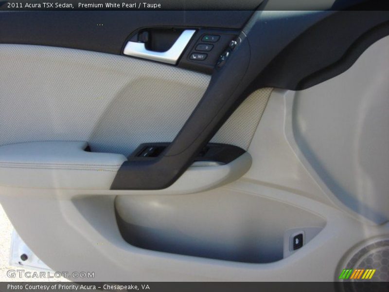 Premium White Pearl / Taupe 2011 Acura TSX Sedan