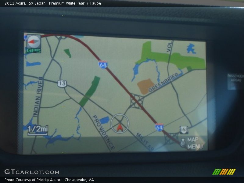 Premium White Pearl / Taupe 2011 Acura TSX Sedan