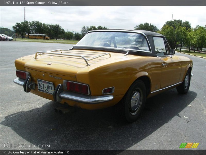 Yellow / Black 1971 Fiat 124 Sport Coupe