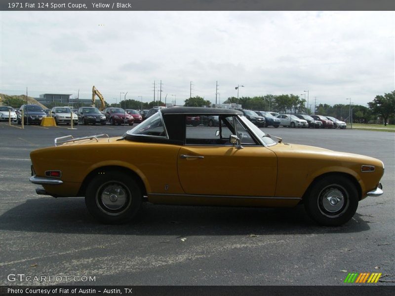 Yellow / Black 1971 Fiat 124 Sport Coupe